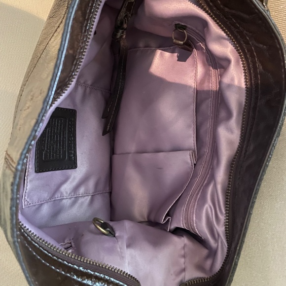 Coach Brown Patent Leather Shoulder bag - Picture 7 of 9